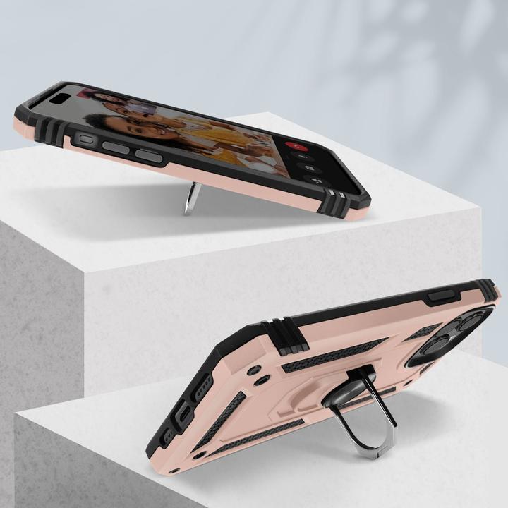 Actual product image Avizar Shockproof Mobile Phone Case with Ring Series (Apple iPhone 15 Pro Max)