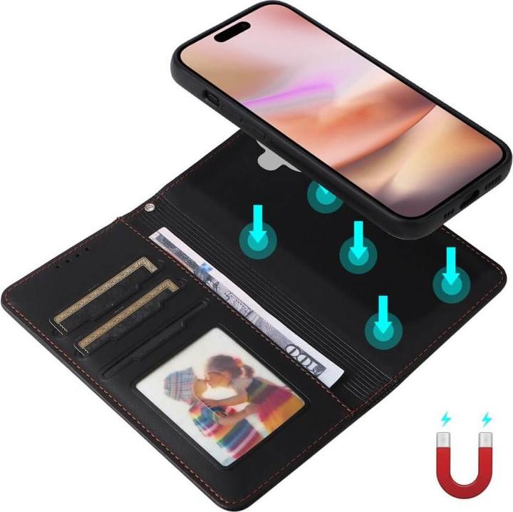 Actual product image Cover-Discount iPhone 16 Plus - Divisible wallet case 2-in-1 mobile phone case (Apple iPhone 16 Plus)