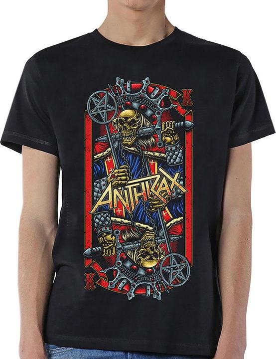 Actual product image Anthrax Unisex Adult Evil King T-Shirt (L)