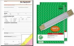 Actual product image Sigel Form book construction diary, A4, + FREE stock - for the market: D - 1 piece (SY281) (40 x)