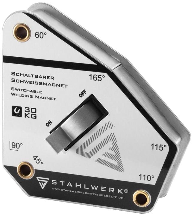 Image du produit Stahlwerk Angle de soudage magnétique commutable 45° - 165° 30 kg / 66 lbs