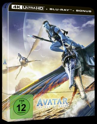 Actual product image Disney Interactive Studios Avatar - The way of water - UHD + BD + Bonus Steelbook (Blu-ray, 2023, German, Spanish, Italian, French)
