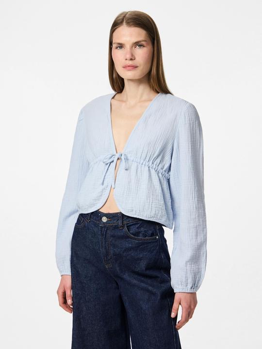 Produktbild Pieces PCSASTINA Musselin Oberteil mit langen Ärmeln (XL)