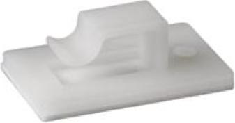 Velleman ATTACHES DE CABLE AUTO-ADHESIVES - Ø 5.6 x 7.2 mm / 27 x 17 mm / 10 pcs.