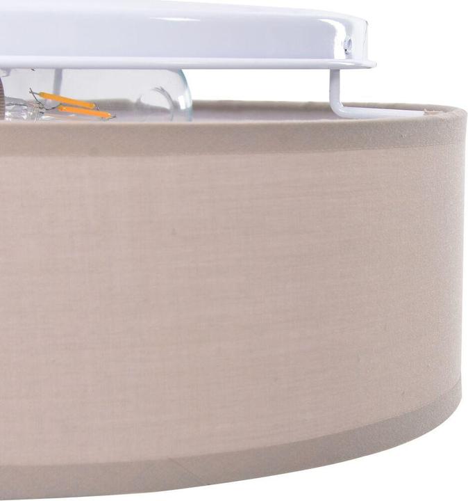 Produktbild VidaXL Deckenleuchten Flush Mount Taupe 30 cm Stoff E27 (E27)