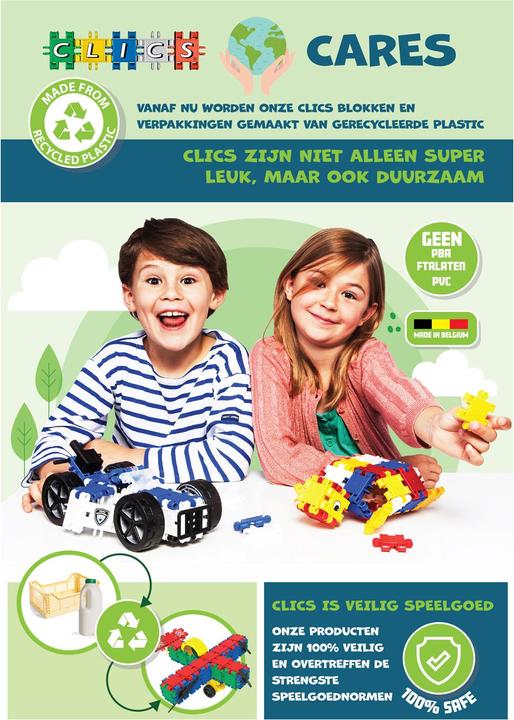 Actual product image Clics Building Blocks - Glitter Building Set 8in1