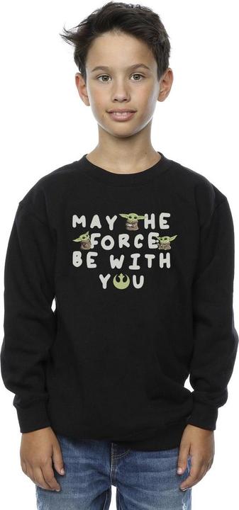 Produktbild Star Wars The Mandalorian Grogu May The Force Be With You Sweatshirt Jungen (128)