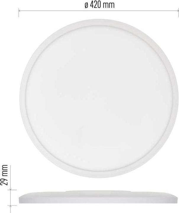 Actual product image Emos LED surface-mounted light FLORI round, white, 22W, neutral white (2200 lm)