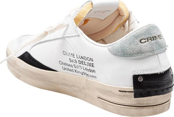 Image du produit Crime London Crime black and white leather sneakers (42)