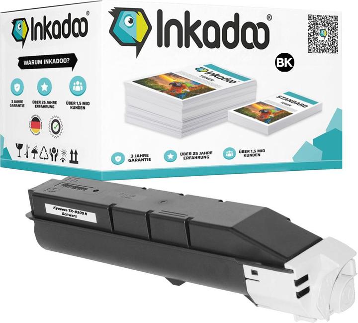 Image du produit Inkadoo Toner compatible avec Kyocera 1T02LK0NL0 / TK-8305K toner, noir noir (CF)