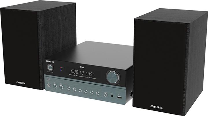 Produktbild Aiwa MSBTU-700 mikrojärjestelmä, hopea (Bluetooth, CD Player, 1x 25 W)