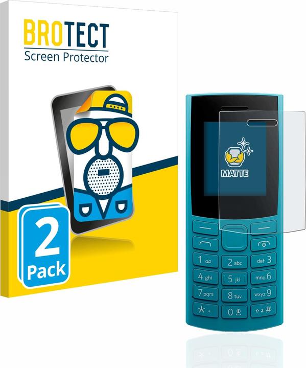 Actual product image BROTECT Anti-glare screen protector matt (2 Piece, Nokia 110 4G (2023))