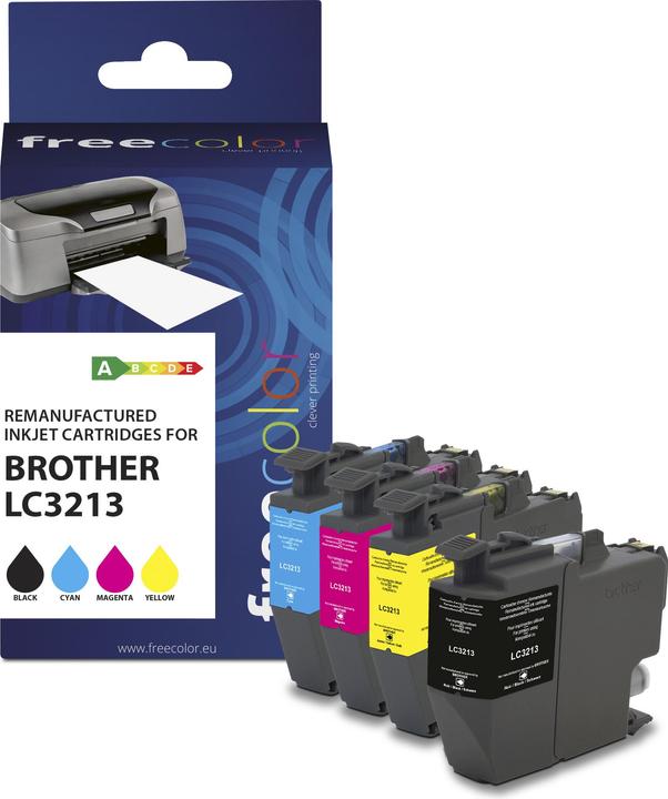 Freecolor Cartridge Brother LC3213 Multipack BK/M/C/Y remanufactured (M, FC, C, Y)