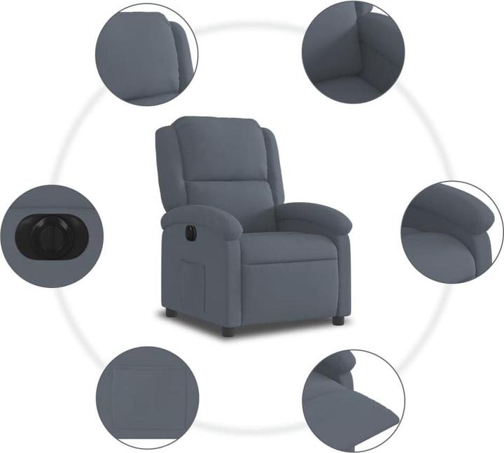 Image du produit VidaXL Fauteuil relax électrique velours