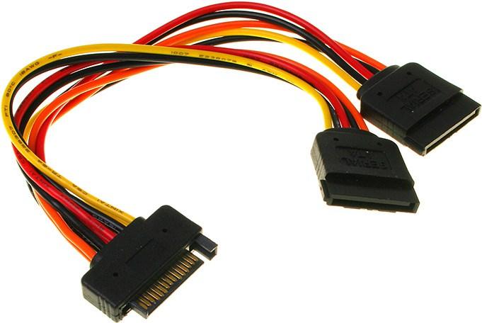 Produktbild InLine SATA Strom-Y-Kabel SATA Lasche