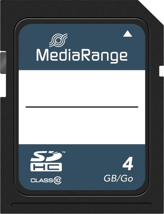 Produktbild MediaRange SDHC Klasse 10 (4 GB, SDHC, U1, UHS-I)