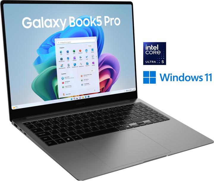 Produktbild Samsung Galaxy Book5 Pro (16", Intel Core Ultra 5 226V, 16 GB, 512 GB, DE)