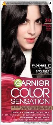 Garnier Color Sensation Creme farba do włosów 2.0 Hebanowa Czerń (2.0 Hebanowa Czerń)