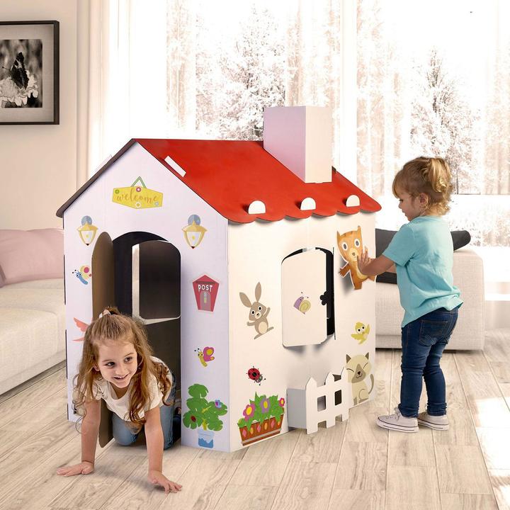 Immagine prodotto Feber Grande casa da colorare in cartone + adesivi