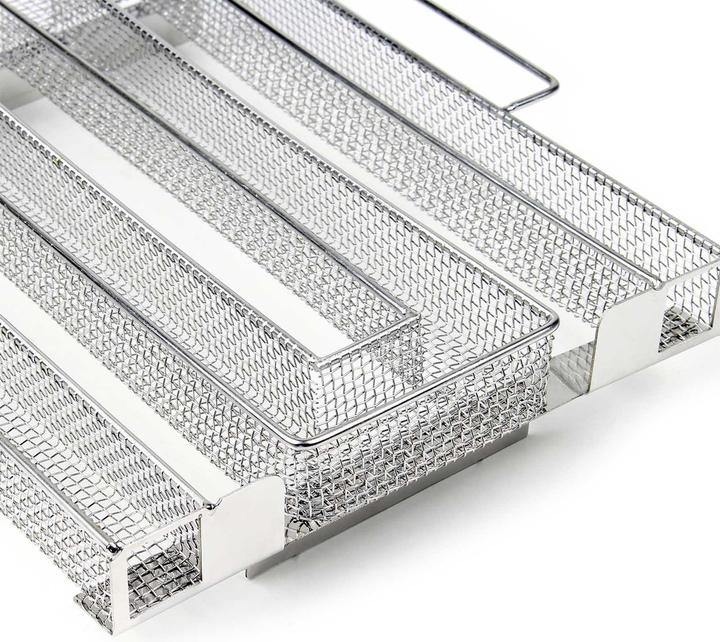 Image du produit Wiltec Générateur de fumée froide 22,5x22,5x5cm Serpentin Fumoir Fumaison Acier fin Accessoires BBQ Smoker