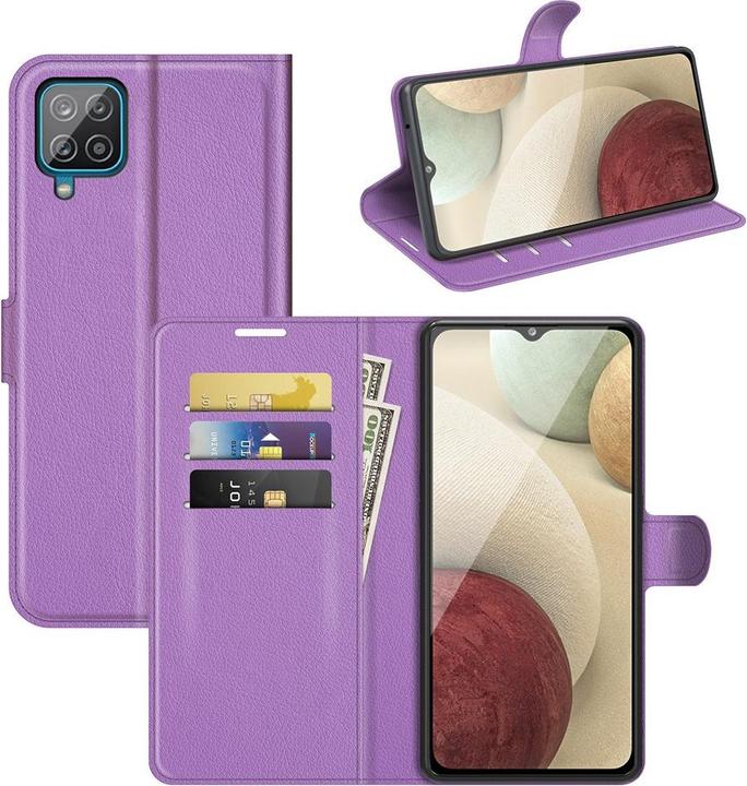 Produktbild Cover-Discount Galaxy A22 4G - Leder Etui Hülle violett (Samsung Galaxy A22)