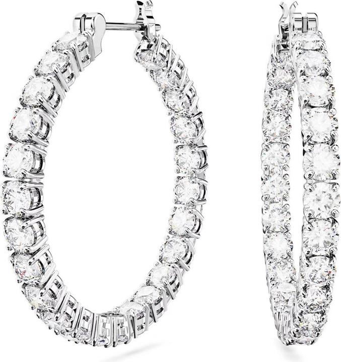 Immagine prodotto Swarovski Matrix Creoles Taglio Rotondo Bianco (Metallo Swarovski)