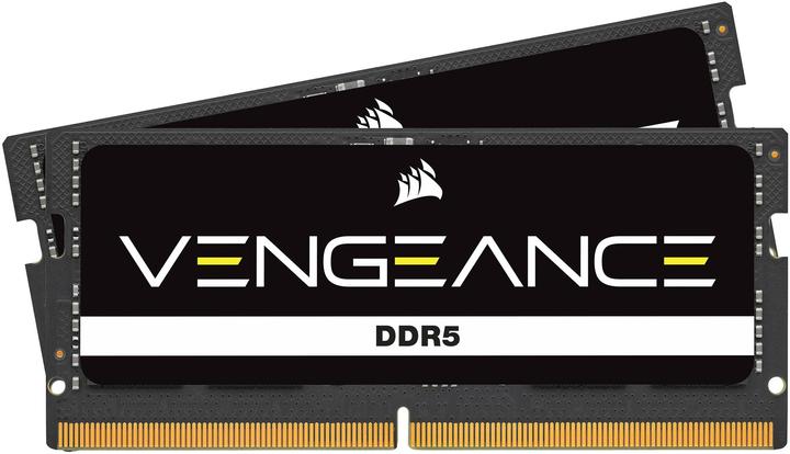 Produktbild Corsair DDR5, 5600MT/s 64GB 2x32GB SODIMM, Unbuffered, 48-48-48-90, Black PCB, Std PMIC, 1.1V, VENGEANCE DDR (2 x 32GB, 5600 MHz, DDR5-RAM, SO-DIMM)