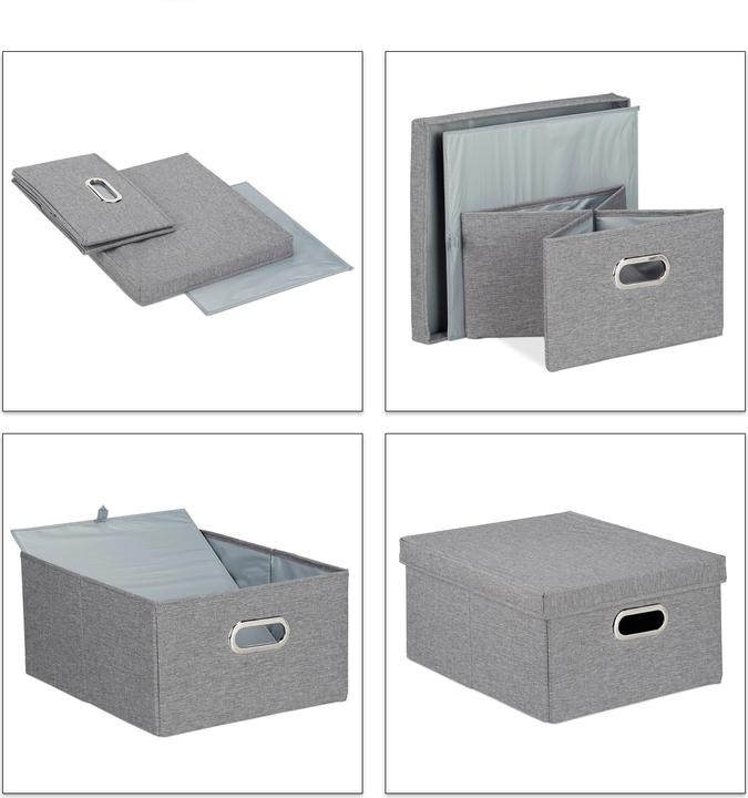 Produktbild Relaxdays Aufbewahrungsbox (34.5 x 42 x 20.5 cm, 25 l)