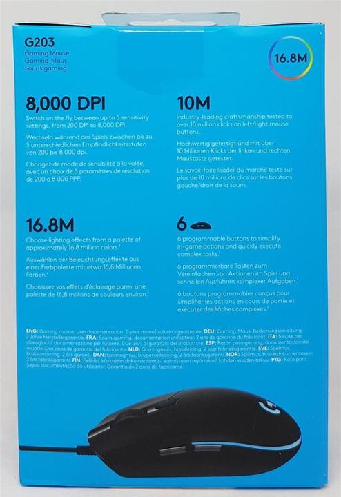 Produktbild Logitech G G203 Prodigy (Kabelgebunden)