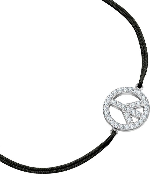 Immagine prodotto Glanzstücke München Bracciale da donna Peace - 36622 (22 cm, Argento)