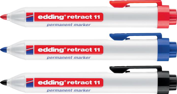 Produktbild Edding Permanent Marker 11 schwarz (Schwarz, 3 mm, 1 x)