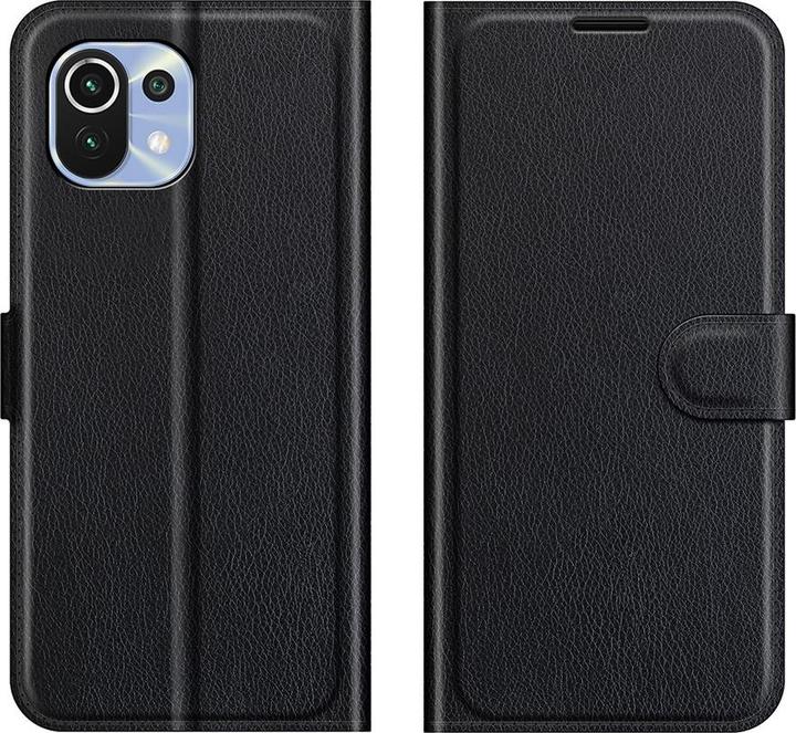 Produktbild Cover-Discount Xiaomi Mi 11 Lite - Leder Etui Hülle schwarz (Xiaomi Mi 11 Lite)