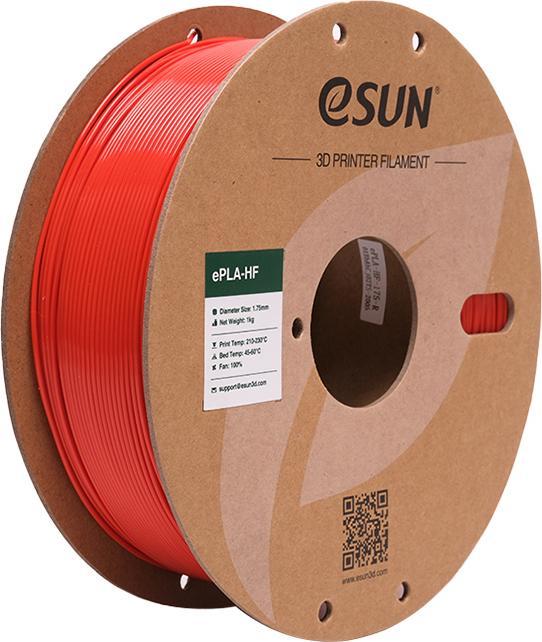 Actual product image eSUN ePLA-HS Red High Speed Filament 1.75mm 1Kg (PLA, 1.75 mm, 1000 g, Red)