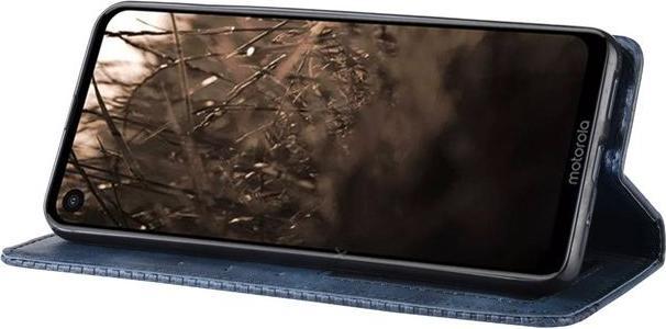 Actual product image MU Style Vintage Style Leather Book Cover Case (Motorola One Vision)