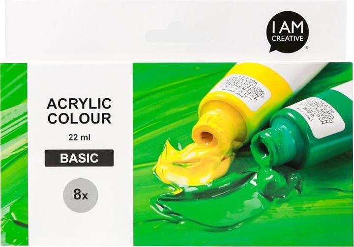 Produktbild I Am Creative Basic Acryl Set, Acrylfarben auf Wasserbasis (Bunt, 22 ml)