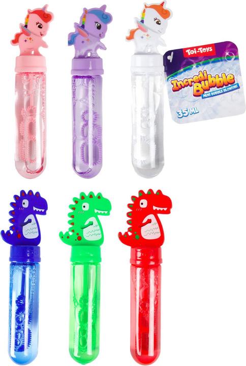 Productafbeelding Toi-Toys Bubbelstaf Dino & Eenhoorn, 24 stuks.