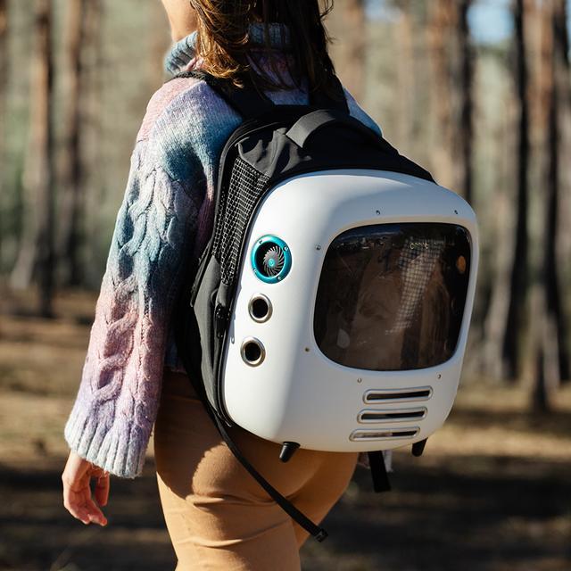 Image du produit Cecotec Pumpa1800 Travel Fan Backpack Pet Carrier (en anglais) (Chien, Chat, Respirant, Réflecteurs)
