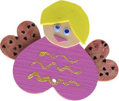 Actual product image Colorations Large wooden heart ornaments, 20 pieces.