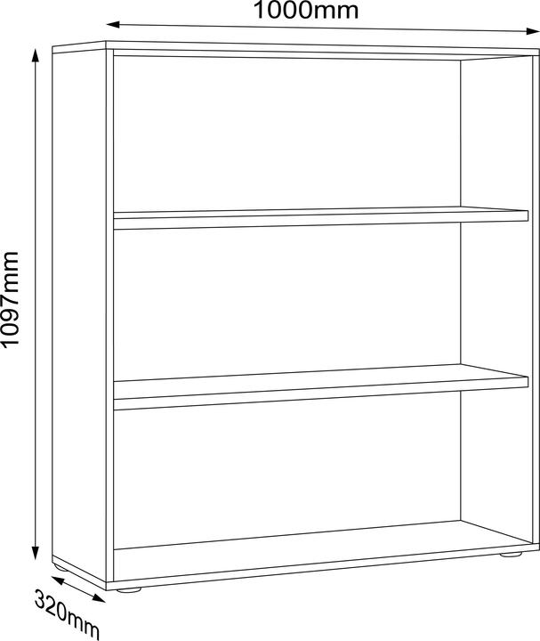 Image du produit VCM Regal Bücher Ordner Aktenregal Salia 3f