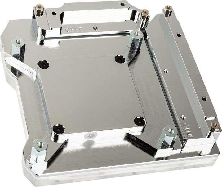 Actual product image Bitspower Monoblock for ASUS ROG Maximus XI Gene DRGB Nickel - Acrylic