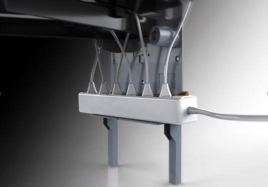 Produktbild Meliconi Ghost Design 2000 Rotation - TV-Wandhalterung - Silbermetallic (63", 30 kg)