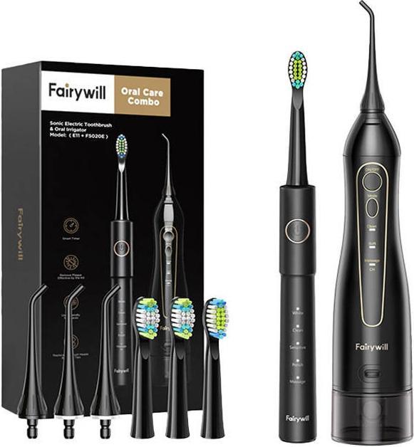 Fairywill Sonic toothbrush with tip set and water fosser FW-5020E + FW-E11 (Schallzahnbürste)