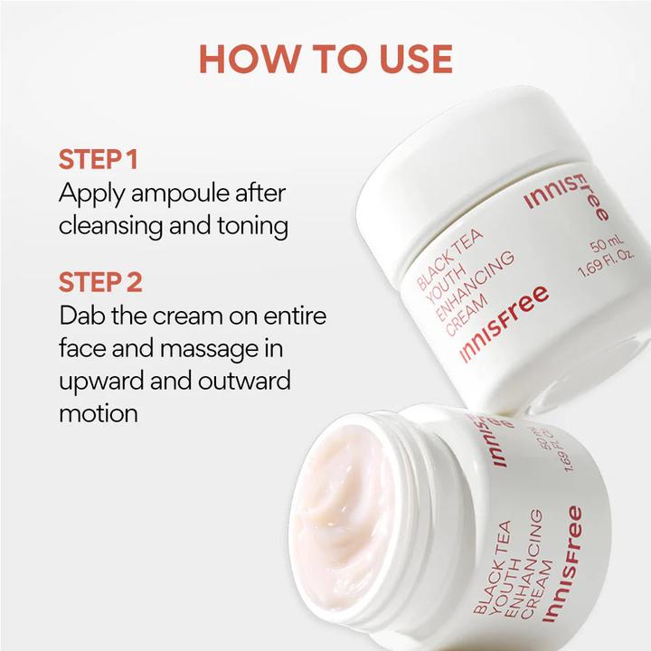 Immagine prodotto Innisfree Crema al tè nero per migliorare la giovinezza 45ml (45 ml, Crema 24h)