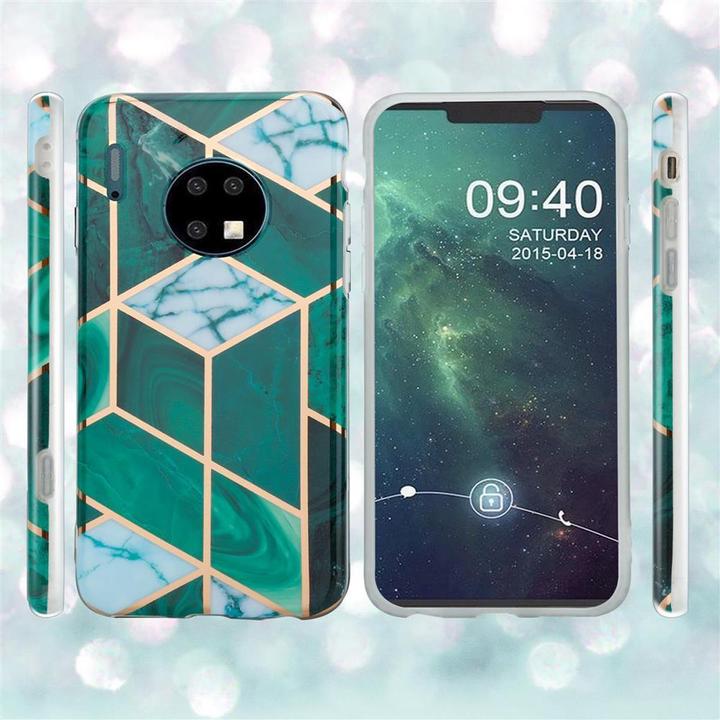 Image du produit Cadorabo Couverture IMD TPU Marbre coloré (Mate 30)