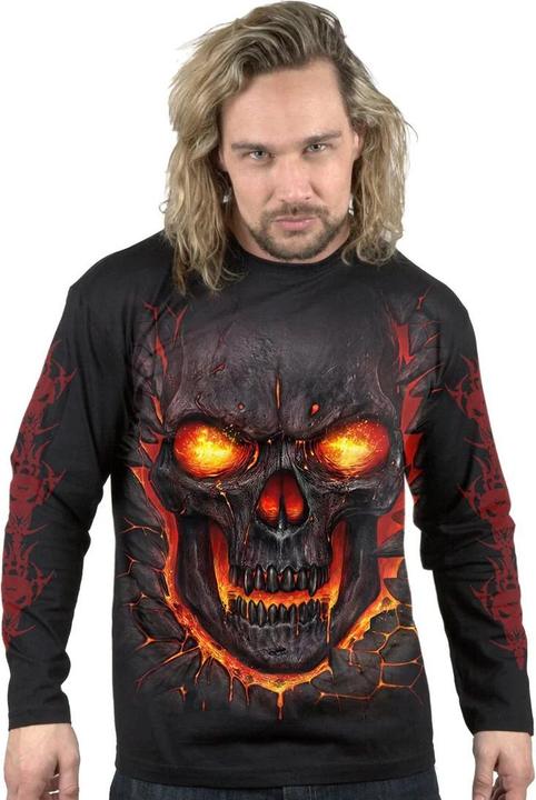 Immagine prodotto Spiral Maglietta Teschio di Lava Manica Lunga Adulto Unisex (L)