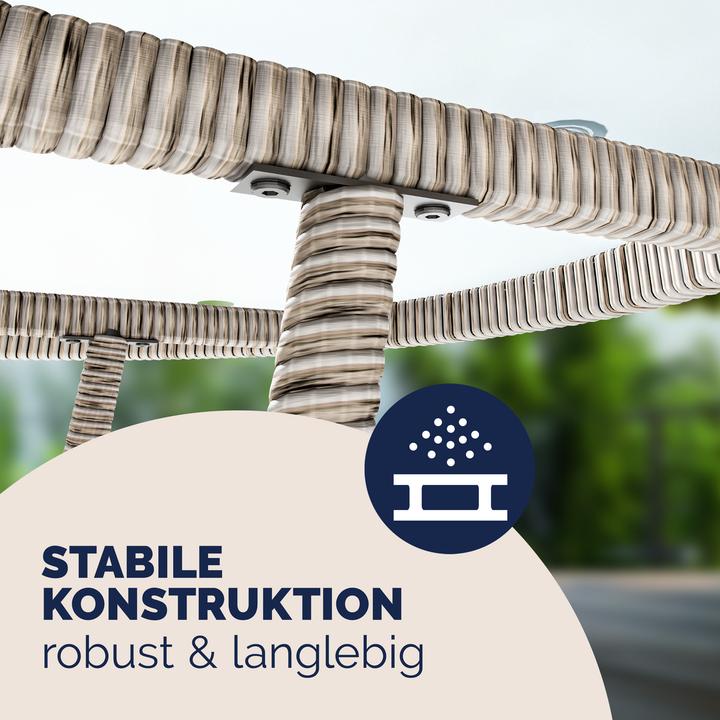 Immagine prodotto Casaria Tavolo da balcone in polyrattan (60 cm)