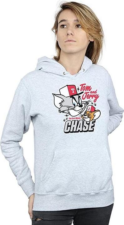 Immagine prodotto Tom & Jerry Donna/Ladies Gatto e topo Chase Heather Felpa con cappuccio (M)