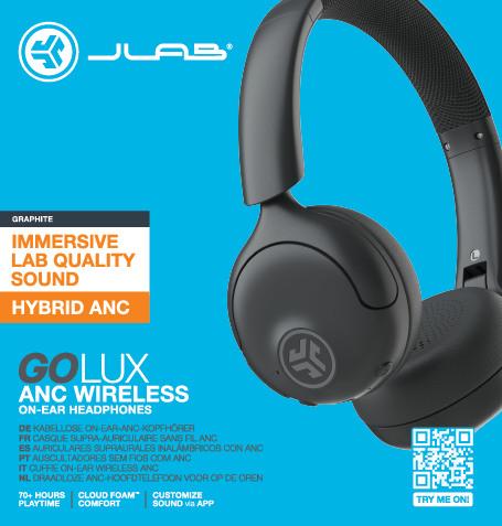 Actual product image JLab Audio GO LUX ANC - Headphones (ANC, Wireless)