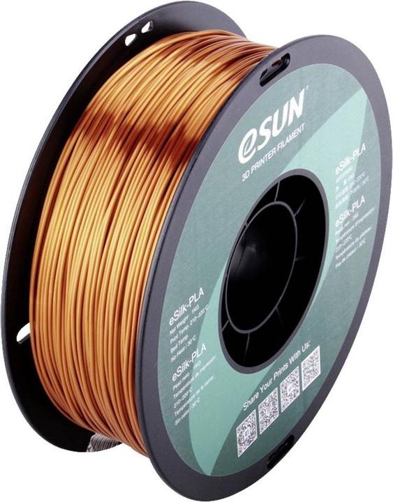 Actual product image eSUN eSilk-PLA Copper Filament PLA 1.75 mm 1 kg Copper (metallic) (PLA, 1.75 mm, 1000 g, Copper)