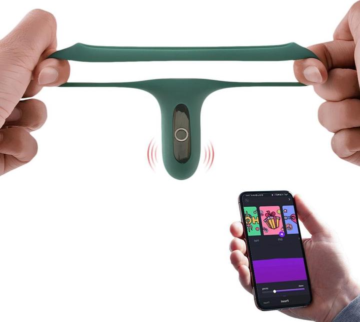 Produktbild Magic Motion Rise Smart Wearable Cockring Green (3.70 cm)